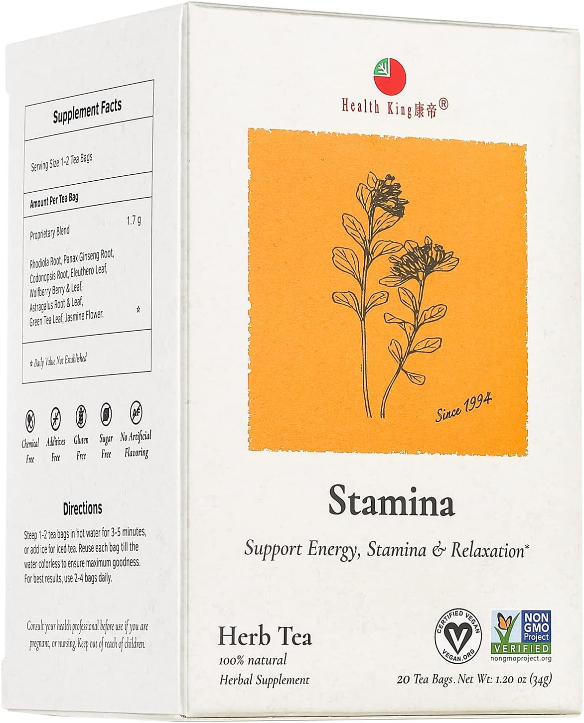 Health King Stamina Herb Tea - gambar 1